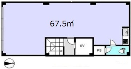 築地NYビル 4階 間取り図