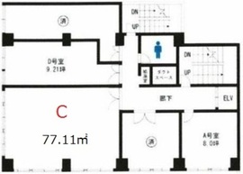 東都水ビル 8階C 間取り図