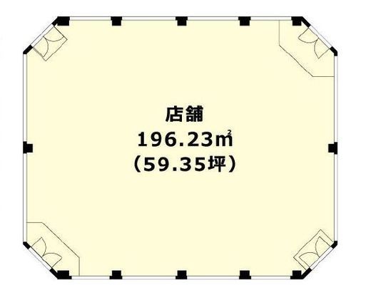 汐留地区利便施設3 B1階 間取り図