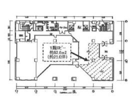 江間忠晴海ビル 1階 間取り図