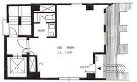 ヤマシタ芝大門ビル 6階 間取り図