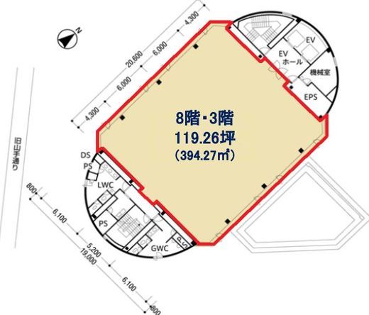 MFPR渋谷南平台ビル 3階 間取り図
