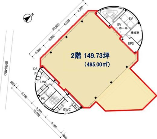 MFPR渋谷南平台ビル 2階 間取り図
