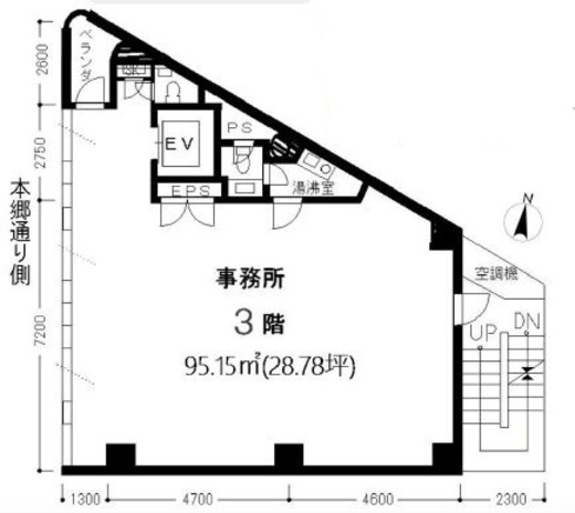 保坂ビル 3階 間取り図