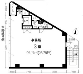 保坂ビル 3階 間取り図