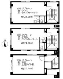 渡辺ビル(神田) 1階-3階 間取り図