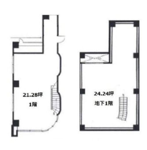 新橋MMビル B1-1階 間取り図