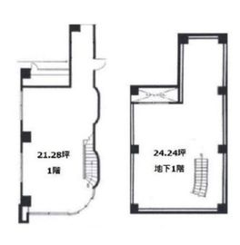 新橋MMビル B1-1階 間取り図