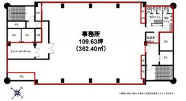 サンタワーズセンタービル 18階 間取り図
