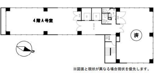 岩本町喜多ビル 4階A 間取り図