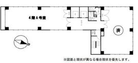 岩本町喜多ビル 4階A 間取り図