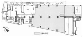 ヒューリック目黒三田(事務所) 1階 間取り図