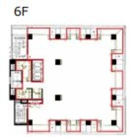 渋谷パインビル 6階 間取り図