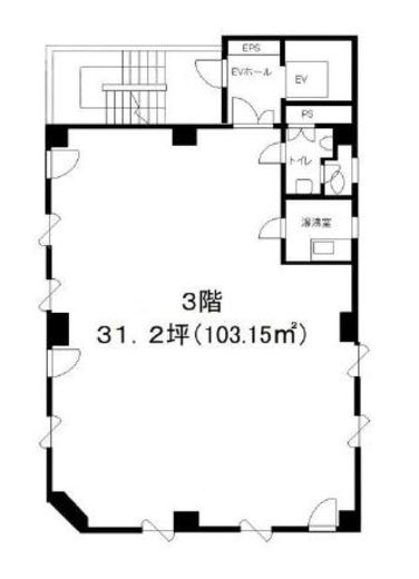 新橋演舞場別館ビル 3階 間取り 画像 オフィス 事務所 店舗検索はクレアビジョン