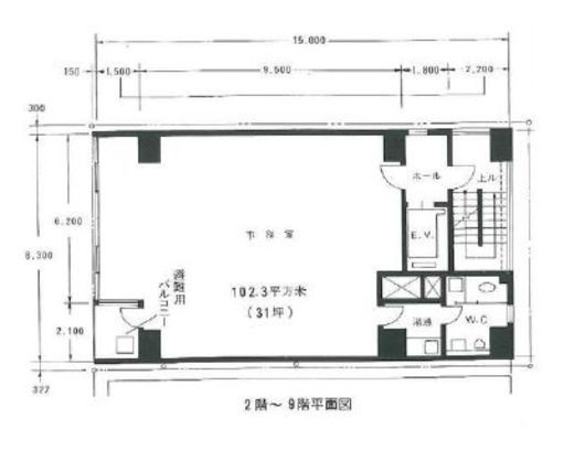壽ビル(三越前) 6階 間取り図