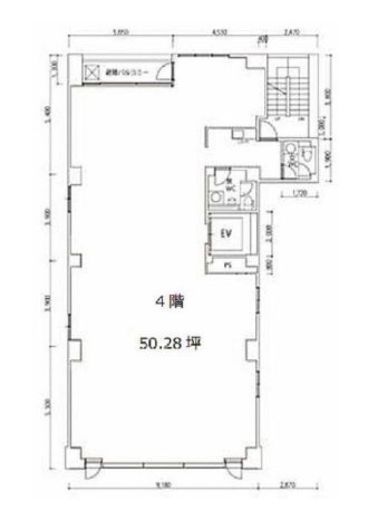 西新橋エクセルビル 4階 間取り図