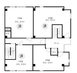 六本木戸田ビル 3階B 間取り図