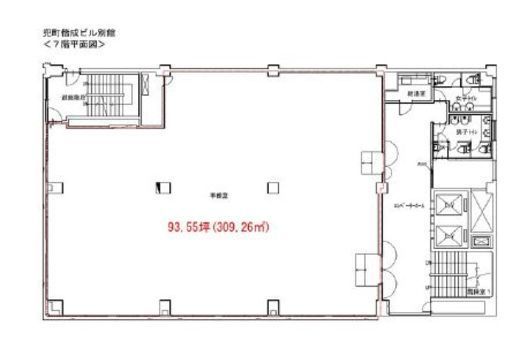 兜町偕成ビル別館 7階 間取り図