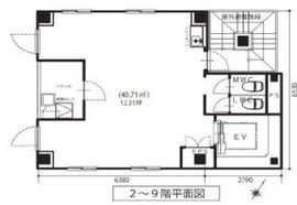 パインコート日本橋 8階 間取り図