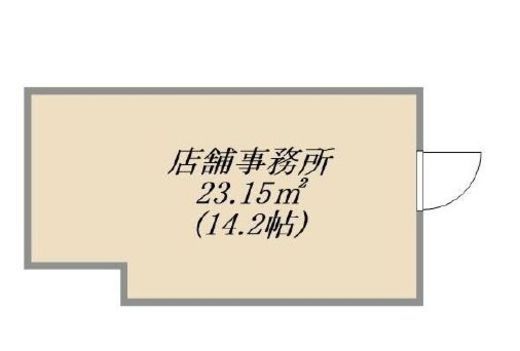 アネシア築地ステーションレジデンス(店鋪・事務所) 101 間取り図