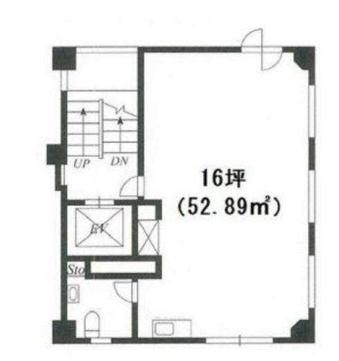 山水ビル 7階 間取り図