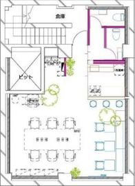 銀座ティーケイビル B1階 間取り図