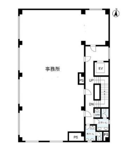 宇田川町ビルディング 2階 間取り図