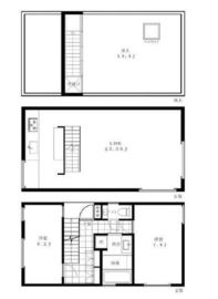 フェリーチェ松濤 2階-3階 間取り図