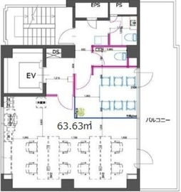 銀座ティーケイビル 7階 間取り図