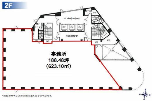 SHIMOMOTOビル 2階 間取り図