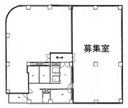 KDX⻄五反⽥ビル 3階 間取り図