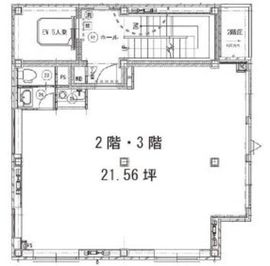 第2喜久ビル 3階 間取り図