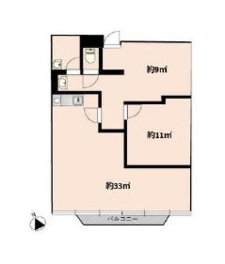 山手マンション 904 間取り図