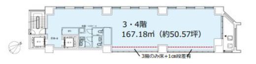CIRCLES汐留 3階 間取り図