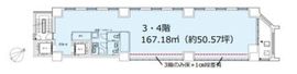 CIRCLES汐留 3階 間取り図