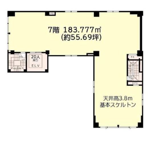 KDKビル 7階 間取り図