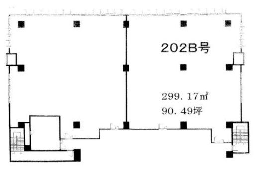 第2九曜ビルディング 202B号 間取り図