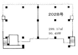 第2九曜ビルディング 202B号 間取り図