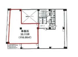 セントラルビル(東銀座) 7階 間取り図