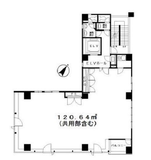 第2ミネギシビル 5階 間取り図