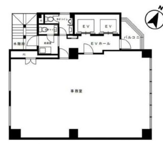 翔和多町ビル 4階 間取り図