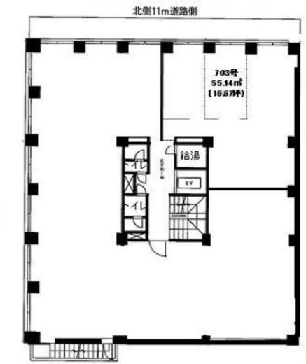 弁護士ビル2号館 703 間取り図