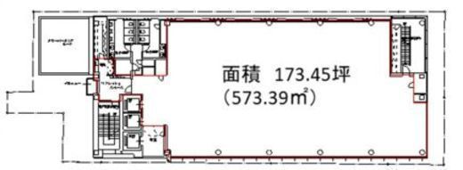 上野トーセイビル 9階 間取り図