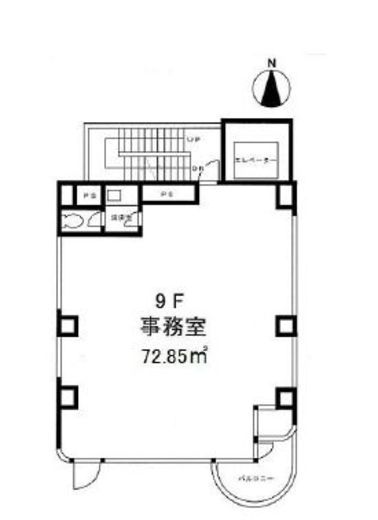 オーツービルディング 9階 間取り図