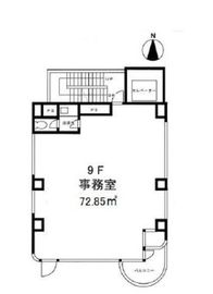 オーツービルディング 9階 間取り図