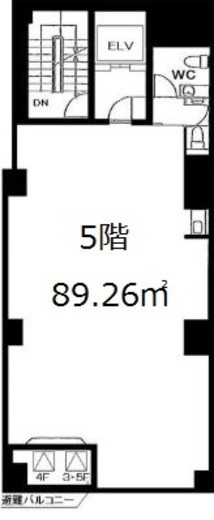 銀座小寺ビル 5階A 間取り図