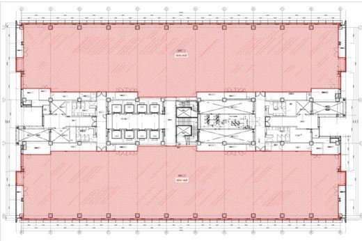 トレードピアお台場 7階北・南区画 間取り図