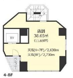 Galle Motoazabu 4階 間取り図