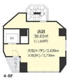 Galle Motoazabu 6階 間取り図