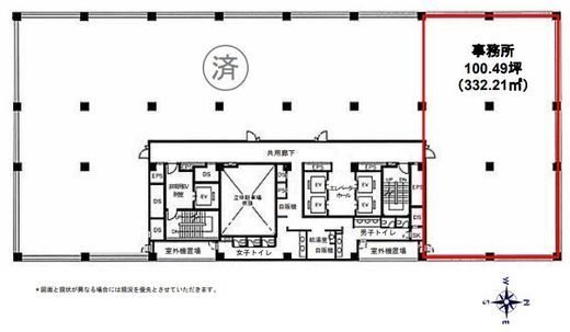 東陽MKビル 4階 間取り図